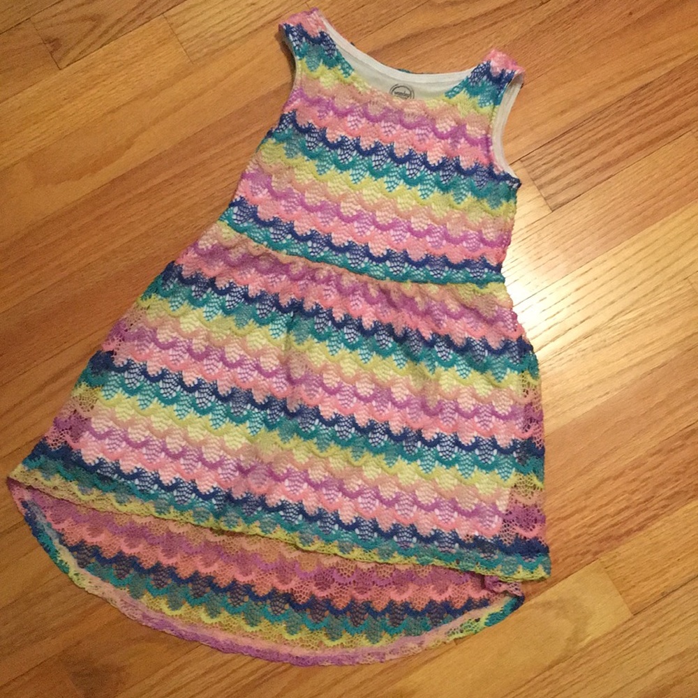 Rainbow Crocheted Dress